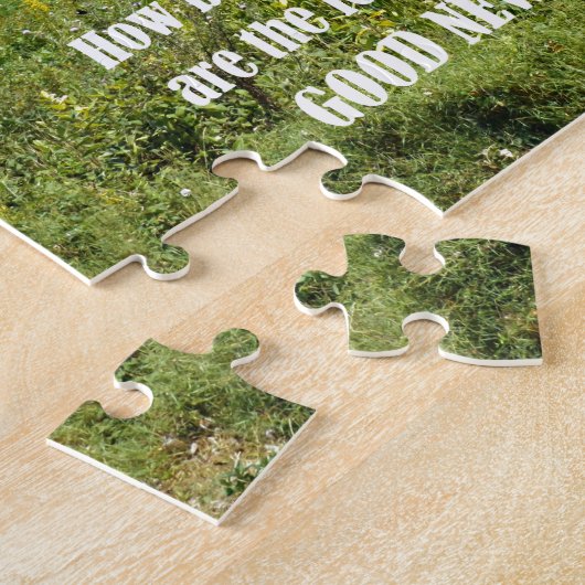 Hoe mooi op de bergen-Kerstmis Legpuzzel (Zijkant)