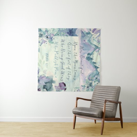 Hoe mooi op de bergen tapijt wandkleed (In Situ (horizontaal))