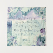 Hoe mooi op de bergen tapijt wandkleed (Voorkant)