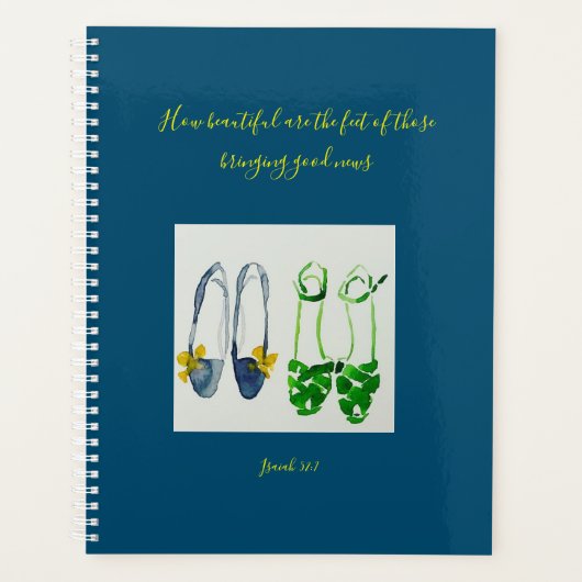 Hoe mooi zijn de voeten...Tara Lillian kunstwerk Planner (Voorkant)