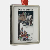 Hoe Mr. & Mrs Claus Met Ceramic Square Ornament (Rechts)