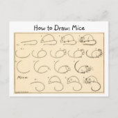 Hoe Muizen  Briefkaart te tekenen (Voorkant)