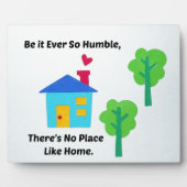Hoe nederig het ook is, er is geen thuis. fotoplaat (Voorkant)