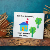 Hoe nederig het ook is, er is geen thuis. fotoplaat (Zijkant)