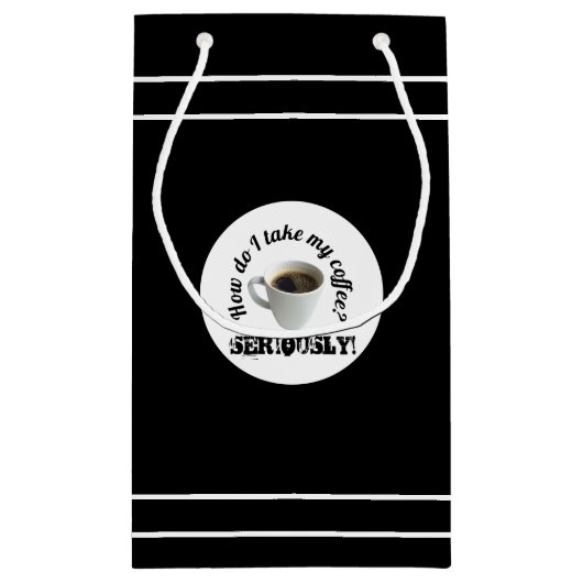 Hoe neem ik mijn koffie? Cadeautasje (Achterkant)