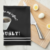 Hoe neem ik mijn koffie? Keukenhanddoeken (Quarter Fold)