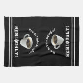 Hoe neem ik mijn koffie? Keukenhanddoeken (Horizontaal)