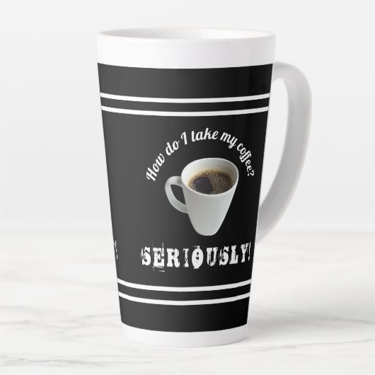 Hoe neem ik mijn koffie? Latte Mok (Rechterhoek)