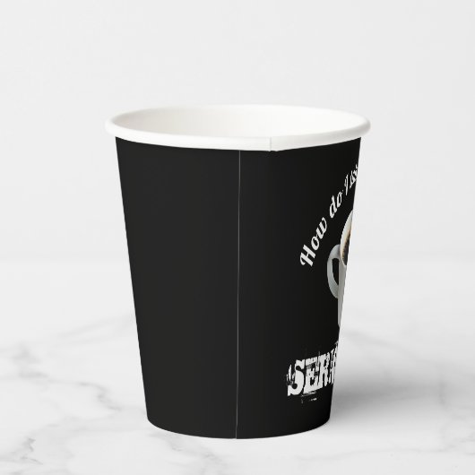 Hoe neem ik mijn koffie? Papieren Beker (Rechts)