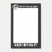 Hoe neem ik mijn koffie? Post-It Notes (Voorkant)