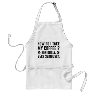 Hoe neem ik mijn koffie? standaard schort