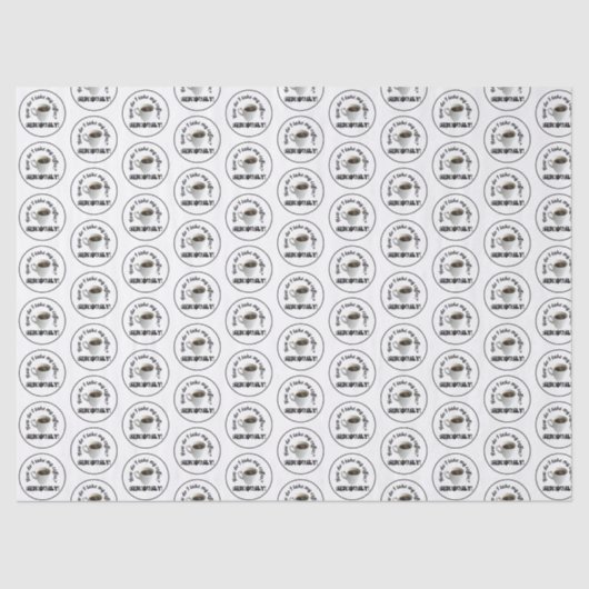 Hoe neem ik mijn koffie? Tissue Papier (Voorkant)