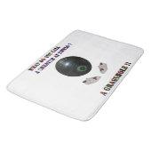 Hoe noem je een bedrieger bij Lawn Bowls, grappig Badmat (Gekanteld)