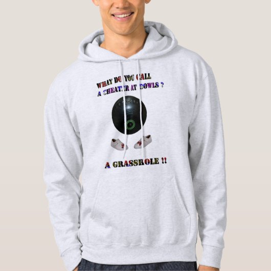 Hoe Noem Je Een Valsspeler Bij Lawn Bowls, Grappig Hoodie (Voorkant)