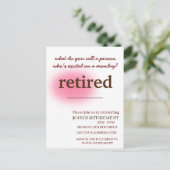 Hoe noem je iemand die enthousiast met pensioen is briefkaart (Staand voorkant)