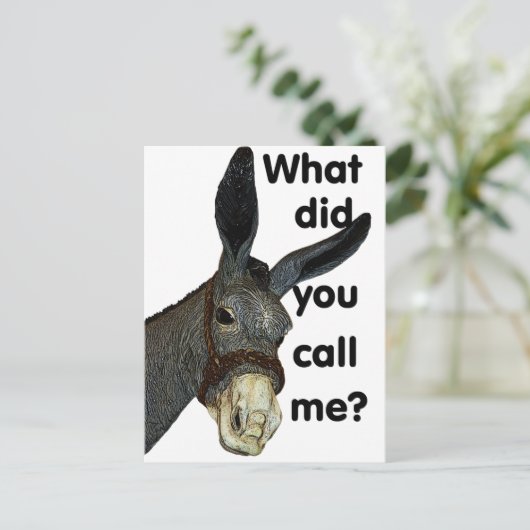 Hoe noemde je me? briefkaart (Staand voorkant)