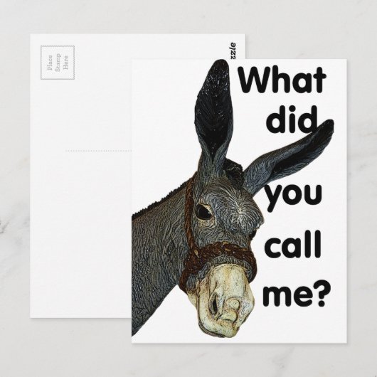 Hoe noemde je me? briefkaart (Voorkant / Achterkant)