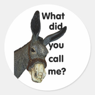 Hoe noemde je me? ronde sticker