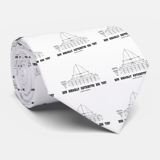 Hoe normaal verdeeld bent u? (Stats Humor) Stropdas (Opgerold)