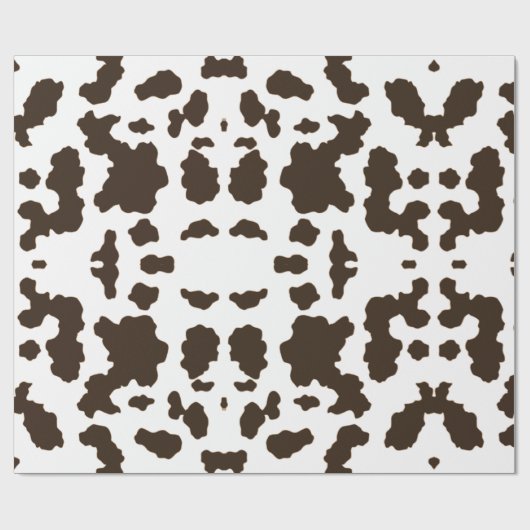 hoe nu bruine koe cadeaupapier (Vlak)