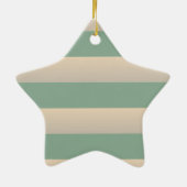 Hoe nu bruine Koe Keramisch Ornament (Achterkant)