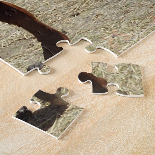 Hoe nu bruine koe legpuzzel (Zijkant)