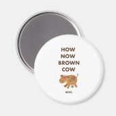 Hoe nu bruine Koe Magneet (Voorkant / Achterkant)