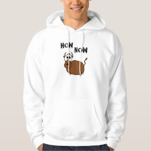 Hoe nu bruine Koe Shirten Hoodie