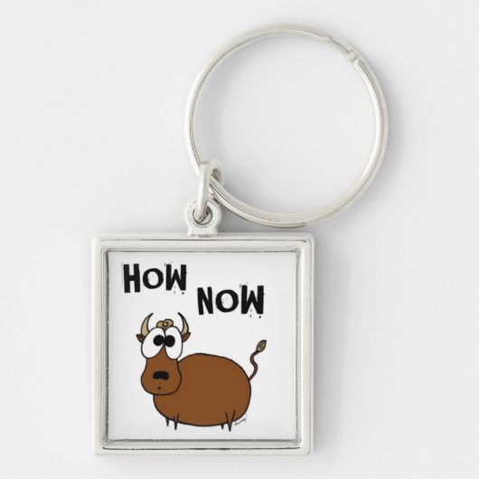 Hoe nu bruine koe sleutelhanger (Voorkant)