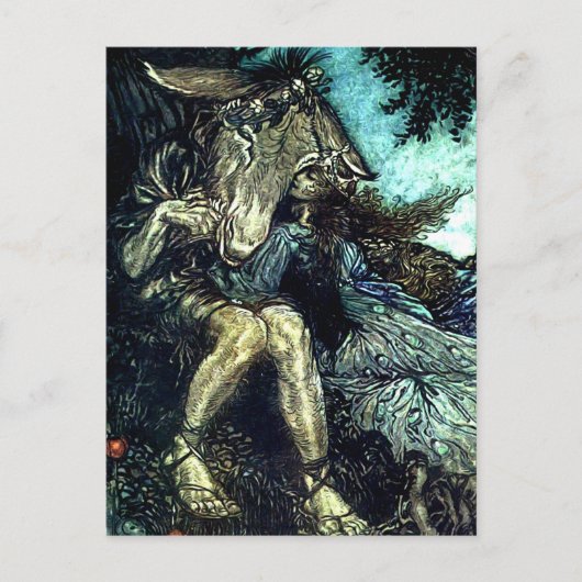 “Hoe nu geest?” Sprookjeskunst van Arthur Rackham Briefkaart (Voorkant)