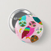 Hoe nu Kleine Owl? Ronde Button 5,7 Cm (Voorkant /achterkant)