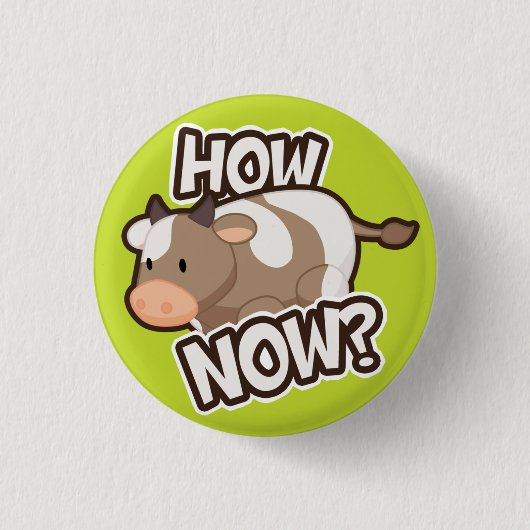 Hoe nu? Knoop Ronde Button 3,2 Cm (Voorkant)