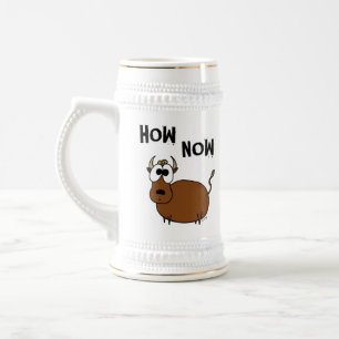 Hoe nu nu bruine cow Stein Bierpul