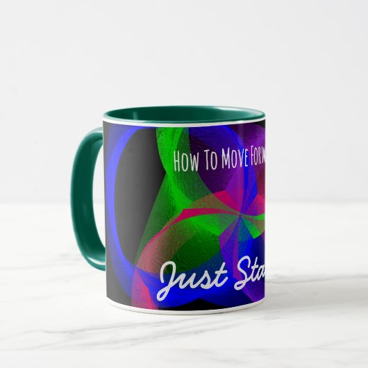 Hoe om te gaan met koffie Mok (Voorkant links)