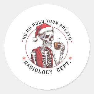 Hoe om uw skelet adem radiologie houden Dept Chr Ronde Sticker
