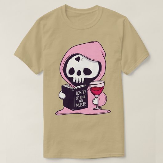 Hoe om weg te komen met moord t-shirt (Design voorkant)