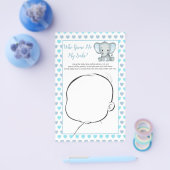 Hoe onze Baby er blauw olifant-Baby-spel kan uitzi Flyer (Enkel)