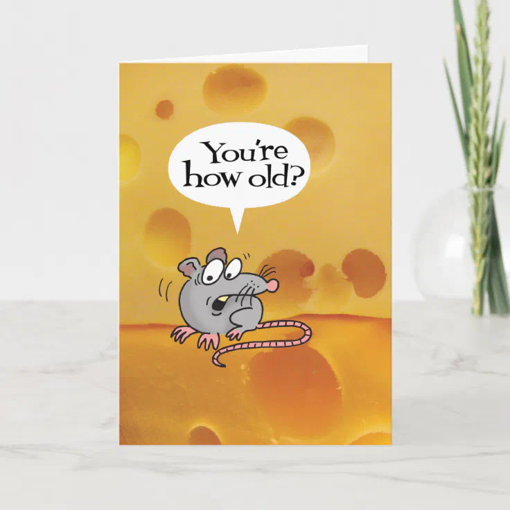 Hoe oud ben je? Funny Birthday Kaart Zazzle.nl