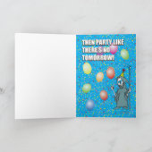 Hoe oud ben je?! Grappige gepersonaliseerde verjaa Kaart (Binnen)