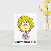 Hoe oud ben je? kaart (Gele Bloem)