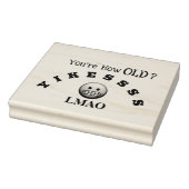 Hoe oud ben je? rubberstempel (Stempel)