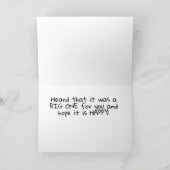 *HOE OUD BEN JE?* ZEGT NOSY PUPS GELUKKIGE VERJAAR KAART (Binnen)