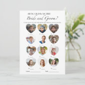 Hoe oud bruid en bruidegom Vrijgezellenfeest spel Kaart (Staand voorkant)