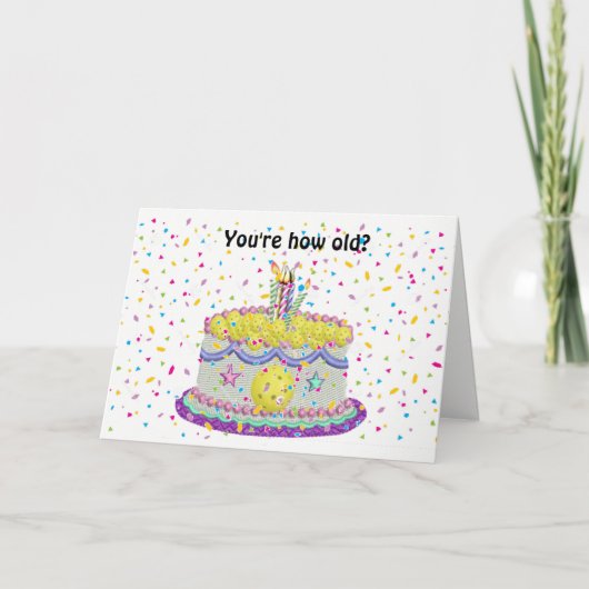 Hoe oud in Pickleball-jaren? Kaart (Voorkant)