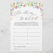 Hoe oud is de bruid te zijn tuin bruids spel (Voorkant)