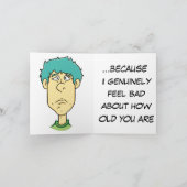 Hoe oud je bent, grappige verjaardagskaart kaart (Binnen)