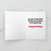 Hoe OUD? Laughing Golden Retriever Dog Birthday Kaart (Binnen)