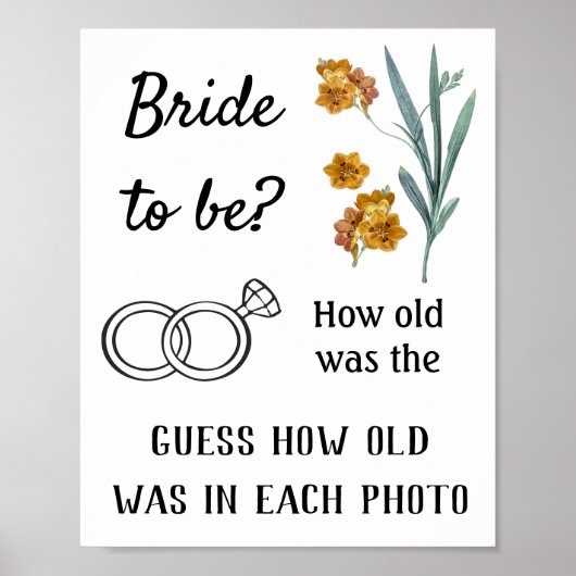 Hoe oud moest de bruid zijn? Flowers Game Poster (Voorkant)
