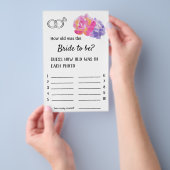 Hoe oud moest de bruid zijn? - Violet Flowers Flyer (Hand)