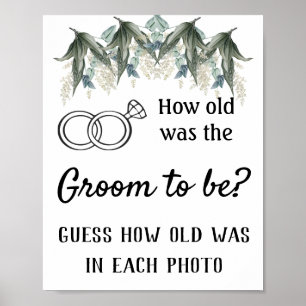 Hoe oud moest de bruidegom zijn? Bloemen Poster